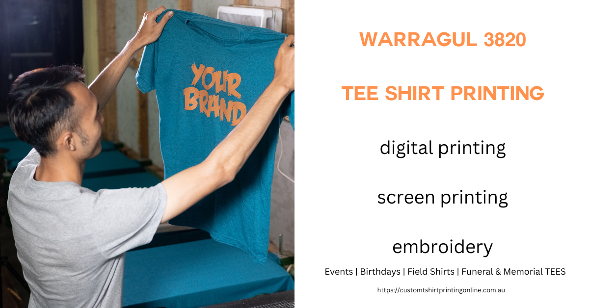 T Shirt Printing Warragul 3820 Custom T Shirt Printing Brisbane